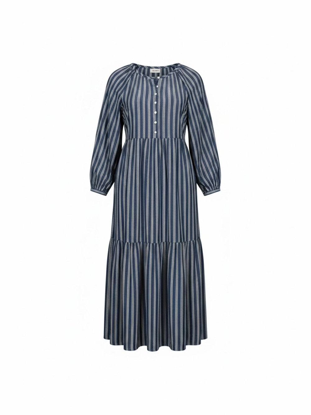 Old Navy Navy and White Striped Maxi Dress